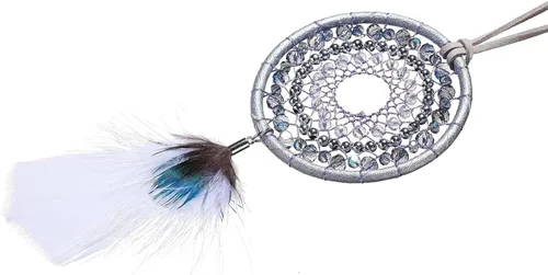 Miniatura 5 de Atrapasueños azul hielo, plumas de pavo y plumas de pavo real, hecho a mano, pequeño atrapasueños para dormitorio, atrapasueños para niñas