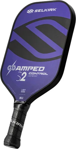 Miniatura 18 de Selkirk Sport Amped Control Pickleball Paddle Precision & Control Fiberglass Pickleball Paddles 16mm X5 Core Made in USA Gris Ligero