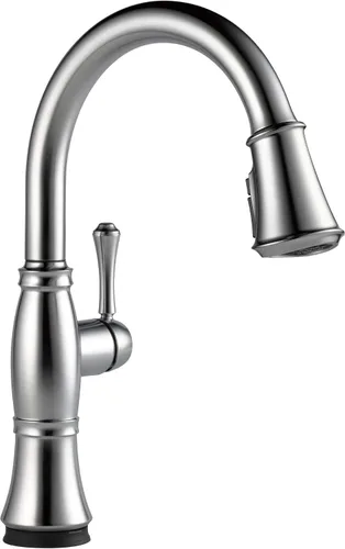 Miniatura 18 de Delta Grifo Cassidy Gold para cocina, grifos de cocina con rociador extraíble, grifo de fregadero de cocina, grifo dorado para fregadero de cocina