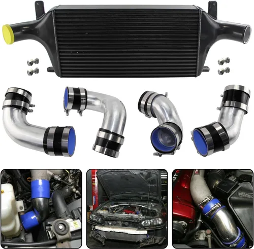 Miniatura 3 de Kit Intercooler Fmic de Alto Rendimiento para Skyline R33 R34 GTR RB26Dett Negro