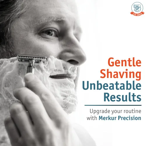 Miniatura 11 de MERKUR MERKUR Short Handle Safety Razor with 10 blades Cromo