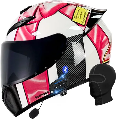 Miniatura 23 de Casco abatible con Bluetooth de cara completa para motocicleta, Bluetooth integrado, aprobado por DOT/ECE, múltiples rejillas de ventilación