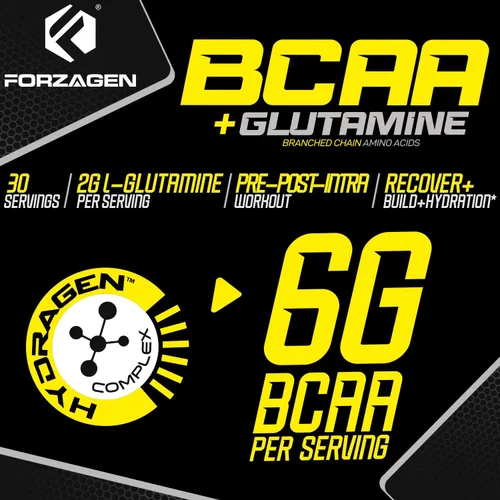 Miniatura 5 de Forzagen BCAAS Aminoácidos en polvo con glutamina BCAA en polvo, suplementos de aminoácidos de cadena ramificada, BCAA Lean Energy Pre Entrenamiento