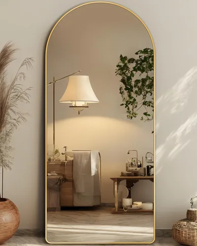 Miniatura 24 de Antok Espejo de Cuerpo Entero, Espejo de Piso de 58"x18" con Soporte, Espejos Montados Colgantes para Dormitorio, Sala de Estar, Vestidor, Comedor