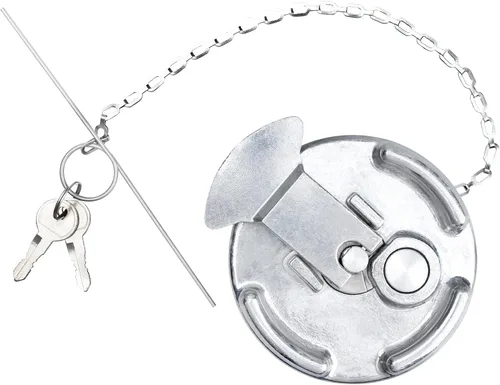 Miniatura 9 de Tapa de combustible diésel de bloqueo, tamaño nominal de 3", 1/4 de vuelta, sin ventilación, tapa de combustible de aluminio para Freightliner