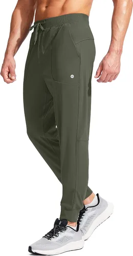 Miniatura 2 de Viodia Men's Joggers with Zipper Pockets Athletic Running Track Sweatpants for Men Workout Traning Gym Pants