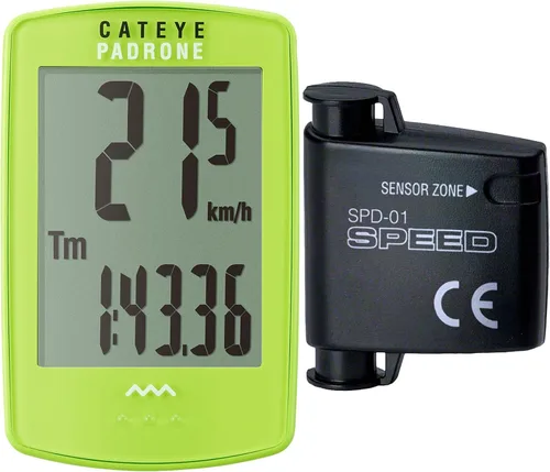 Miniatura 16 de CATEYE Computadora Inalámbrica para Bicicleta Padrone – Ciclocomputadora con Pantalla de Gran Tamaño, Velocímetro y Odómetro Inalámbricos, Montaje