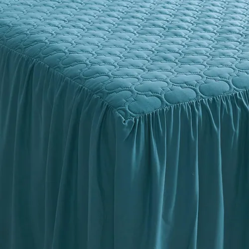 Miniatura 4 de CHIXIN Colcha con Falda con Volantes - Caída de 30 Pulgadas de Largo, Ropa de Cama Estilo Shabby Chic, Ligera, Juego de 3 Piezas, Tamaño California