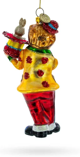 Miniatura 2 de Fantástico mago payaso conejo en un sombrero truco de cristal adorno de Navidad