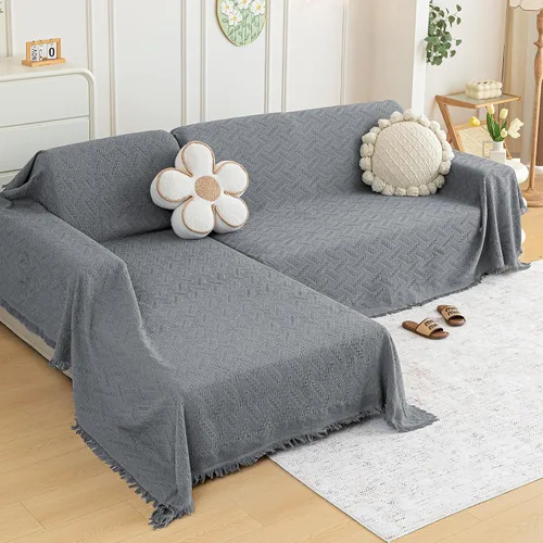 Miniatura 24 de MYSKY HOME - Funda para sofá, fundas para sofás, funda para silla extragrande, funda para sofá geométrico de color chocolate, funda para sofá