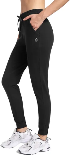 Miniatura 2 de HARTPOR Pantalones deportivos de algodón para mujer, pantalones deportivos para yoga, pantalones deportivos casuales para correr con bolsillos