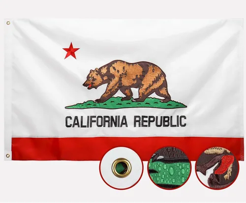 Miniatura 15 de Bandera del estado de Nuevo México de doble cara 3 x 5 para exteriores, las banderas NM de larga duración, nailon 210D resistente, rayas cosidas