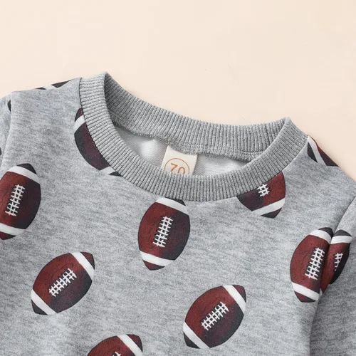 Miniatura 2 de Conjunto de sudadera de calabaza y pantalón para bebé y niño, de manga larga
