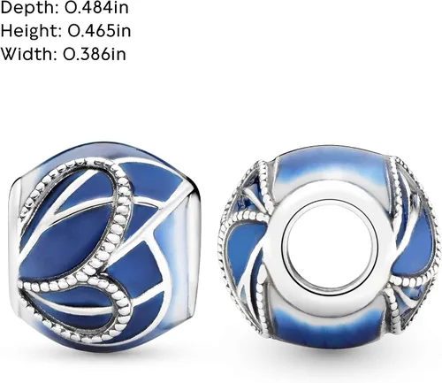 Miniatura 5 de PANDORA Joyería de mariposa azul con dije de plata de ley Metal Esmalte no aplica