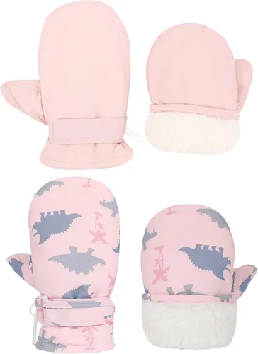 Miniatura 56 de Urban Virgin Guantes de invierno para bebés y niños pequeños, con forro polar, cálidos, impermeables, guantes de nieve para niños y niñas