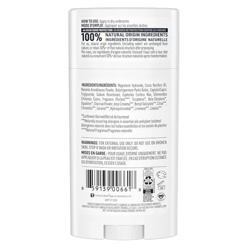 Miniatura 2 de Schmidt's - Desodorante natural unisex Charcoal and Magnesium, sin aluminio, sin olores por 24 h, certificado como natural, vegano y libre