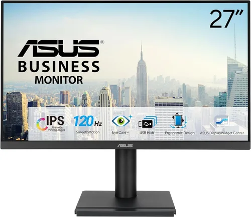 Miniatura 12 de ASUS Monitor de escritorio de 27 pulgadas, Full HD (1920 x 1080), IPS, 75Hz, sincronización adaptativa, HDMI, D-Sub, sin marco, VA27EHE