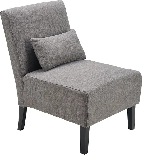 Serta Palisades - Silla decorativa tipo pantufla con diseño moderno sin brazos, ideal para espacios más pequeños, asiento y respaldo acolchados,