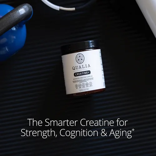 Miniatura 6 de Qualia Creatina Complejo avanzado de creatina 2 fuentes + magnesio Absorción optimizada Rendimiento muscular, función cerebral