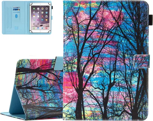 Miniatura 26 de Dteck Funda universal para tablet de 7.9 a 8.4 pulgadas, funda plegable de piel con tapa para Onn de 8 pulgadas, Samsung Galaxy Tab 8.0 pulgadas 8.4