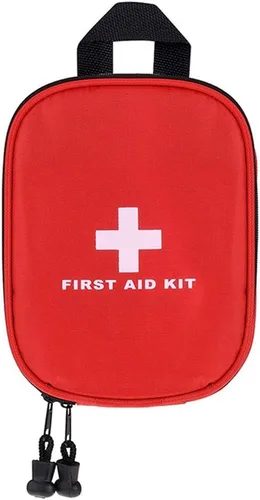 Miniatura 17 de Kit vacío de primeros auxilios de nailon, compacto, impermeable y ligero, bolsa de primeros auxilios con cremallera para emergencias en el hogar