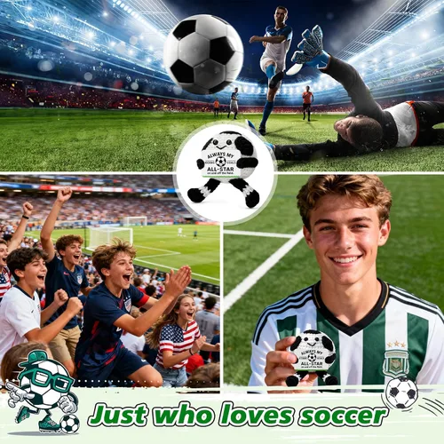Miniatura 7 de Graciosos regalos de fútbol para niños, niñas, hombres, mujeres, mini accesorios de pelota de fútbol, cosas geniales, jugadores, amantes, peluches