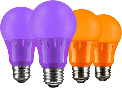 Miniatura 11 de Sunlite 40452 - Foco de luz LED de color A19, 3 W (equivalente a 25 W), base mediana E26, no regulable, certificación UL, decoración de fiestas