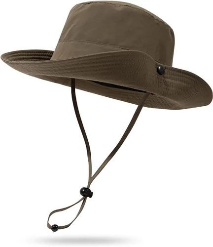 Miniatura 11 de CLAPE Sombrero de pescador para exteriores, impermeable, UPF 50+, ala Boonie para mujeres y hombres, ligero para senderismo, safari, sombrero