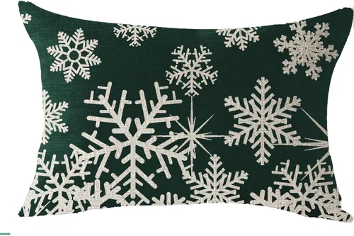 Miniatura 14 de Funda de cojín con diversos diseños, de algodón, material decorativo lumbar de 12.0 x 20.0 pulgadas