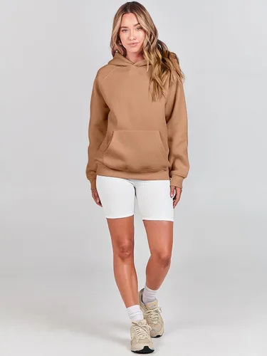 Miniatura 112 de ANRABESS - Sudaderas con capucha para mujer, sobre talla, de vellón de manga larga, modelo de 2024, para otoño