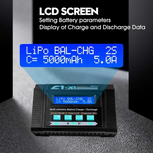 Miniatura 5 de 100W 10A AC/DC 1-6S Lipo cargador de batería descargador Smart Balance Lipo cargador para LiPo LiHV Life NiMH NiCd Pb para Hobby RC Car Boat Drone
