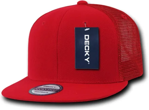 Miniatura 3 de DECKY Gorra de camionero de factura plana de 6 paneles