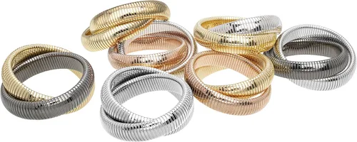 Miniatura 2 de JANIS BY JANIS SAVITT Triple Cobra Pulsera, Oro