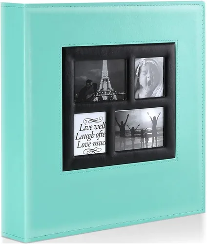 Miniatura 10 de Ywlake Álbum de fotos de 4 x 6 pulgadas, 1000 bolsillos, capacidad extragrande, para fotos familiares y de boda, capacidad para 1000 fotos Gris
