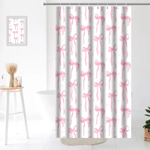 Miniatura 29 de Decoración de baño hippie retro, cortina de ducha de vaca y fresa, tela de poliéster impermeable, 72 x 72 pulgadas, albaricoque