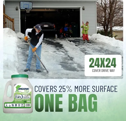 Miniatura 7 de Organic Melt Premium Granular Ice Melt es un producto ecológico y seguro para deshielo de mascotas. Es un gran derretimiento de hielo seguro para 1