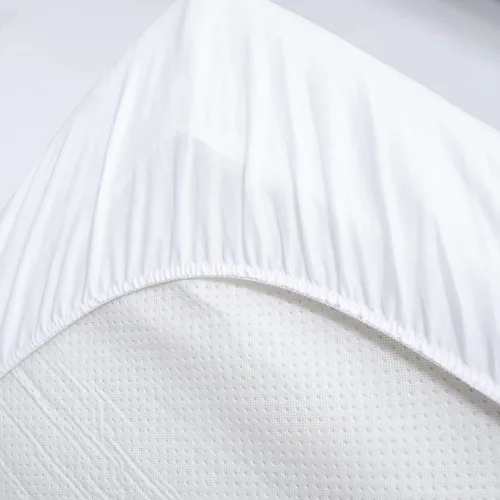 Miniatura 4 de Protector de colchón de cabeza dividida para camas ajustables o medias divididas, 100 % algodón de rizo impermeable, funda de colchón estilo sábana