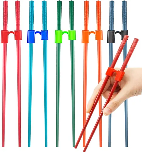 5 pares de palillos reutilizables aptos para lavavajillas, palillos de entrenamiento para adultos, palillos de práctica para principiantes, diestros