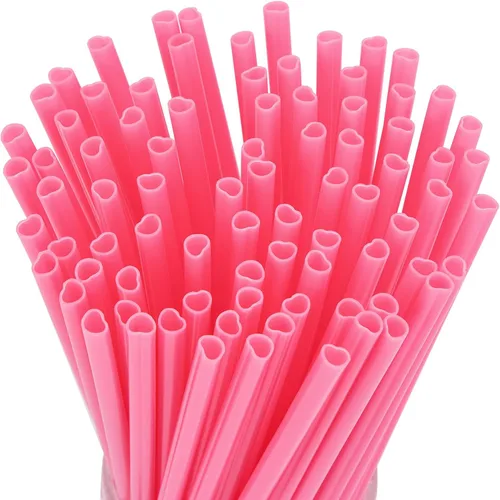 Miniatura 9 de Tomnk Paquete de 120 pajitas para batidos, pajitas de 10.3 pulgadas desechables, pajitas de plástico para batidos en varios colores brillantes