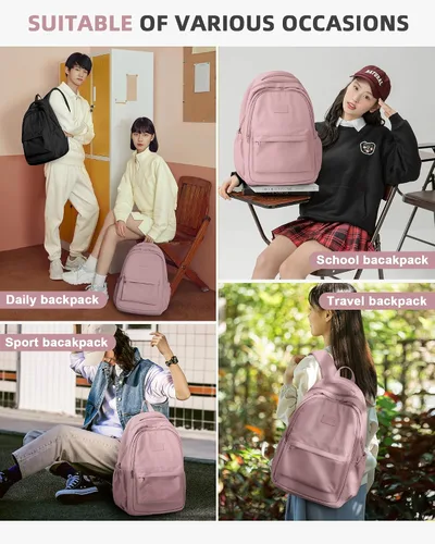 Miniatura 7 de Mochila ligera - 3, B1-rosa, Grande