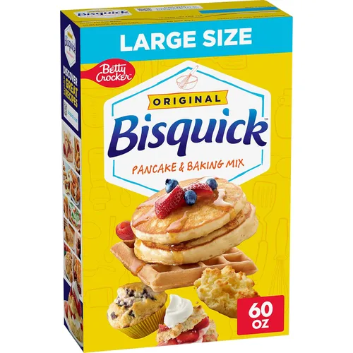 Miniatura 11 de Betty Crocker Bisquick - Mezcla para panqueques y hornear, original, hace alrededor de 30 panqueques, 20 onzas