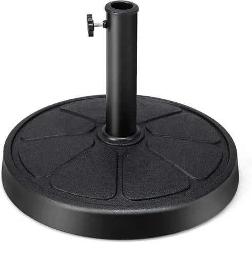 Miniatura 13 de Tangkula Base de sombrilla de 40 libras, sombrilla redonda resistente para exteriores, para mesa de 1.5 a 1.9 pulgadas, soporte de paraguas