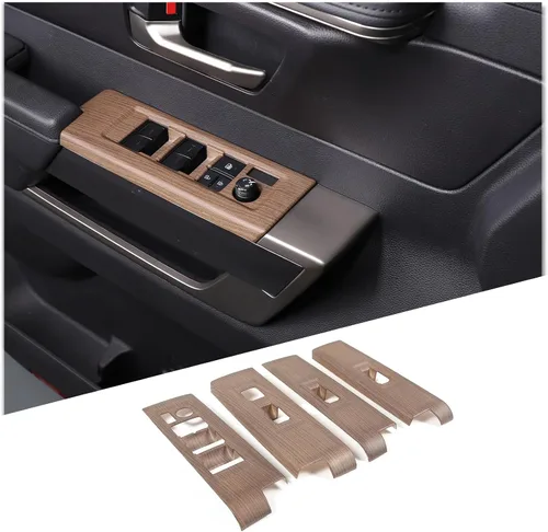 Miniatura 13 de Cubierta protectora para panel de botón de elevación de ventana de puerta de automóvil compatible con Toyot@Tundra/Sequoia 2022-2024, cubierta