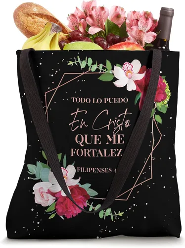 Miniatura 4 de Regalos Cristianos - Bolsa de mano con flores cristianas españolas para mujer