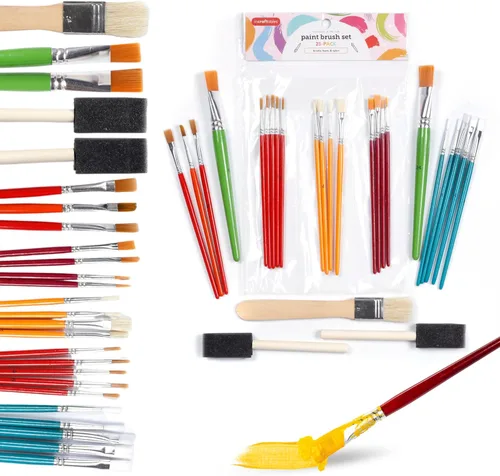 Miniatura 10 de Incraftables Juego de pintura de dedos lavable para niños, 65 piezas, pintura lavable no tóxica para niños pequeños, incluye delantal, esponjas