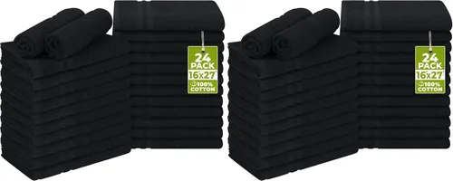 Miniatura 16 de Utopia Towels Toalla de mano de algodón a prueba de blanqueador, 16 x 27 pulgadas, 100% algodón apta para blanqueador, para gimnasio, paquete de 12
