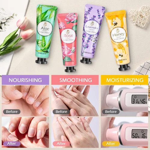 Miniatura 5 de Paquete de 50 unidades de crema de manos para mujeres, mini loción de manos a granel, regalos de agradecimiento para profesores, crema de manos