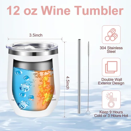 Miniatura 3 de Bokon Juego de 30 regalos de agradecimiento a los empleados de 12 onzas con texto en inglés "May You Be Proud" Sign Stainless Steel Tumbler Rainbow