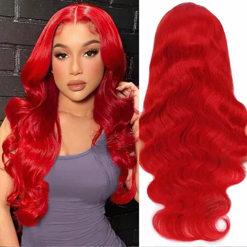 Miniatura 49 de Peluca de cabello humano con encaje frontal de onda corporal, rubio 613, brasileña 13x4, peluca frontal de encaje rubio de 200 densidad, nudos Rubio