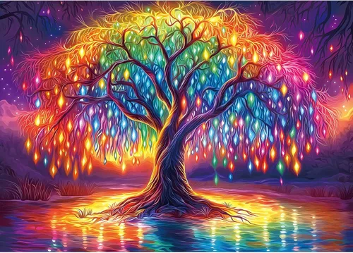Miniatura 13 de Blueforest Rompecabezas de 1000 piezas para adultos, el agua del lago y la aurora ártica para adultos, rompecabezas de arte difícil, para regalos